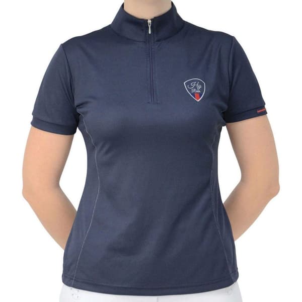HyRIDER Kvinnor/Damer Signature sportskjorta Marine Blue/Red XL