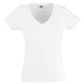 Miniatyrbillede 1 af 3: Fruit of the Loom Womens/Ladies Valueweight V Neck Lady Fit T-Shirt