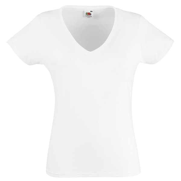 Fruit of the Loom Womens/Ladies Valueweight V Neck Lady Fit T-Shirt