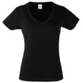 Miniatyrbild 1 av 2: Fruit of the Loom Dam/Tjej Valueweight T-shirt med V-ringning och kvinnlig passform
