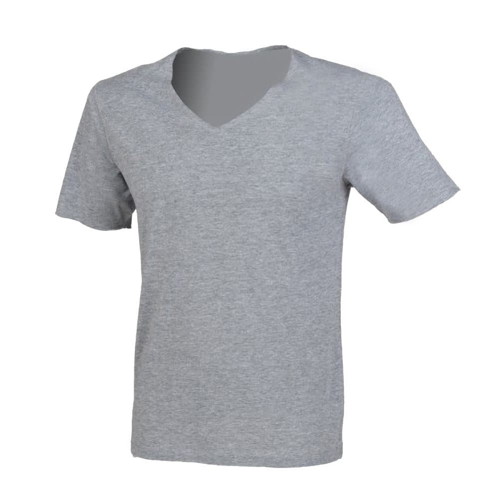 SF Men En vanlig T-shirt med bred V-hals