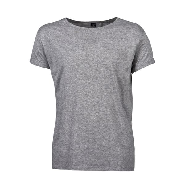 Tee Jays Mens Roll Sleeve Cotton T-Shirt