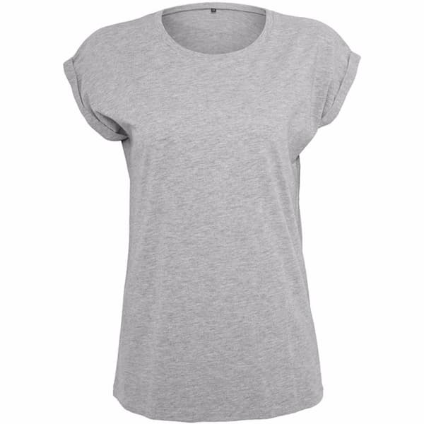 Build Your Brand T-shirt med forlænget skulder til kvinder/damer