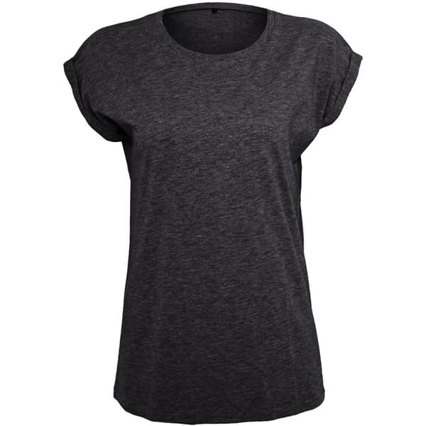 Build Your Brand T-shirt med forlænget skulder til kvinder/damer