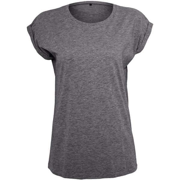 Build Your Brand T-shirt med forlænget skulder til kvinder/damer