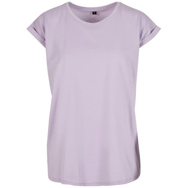 Build Your Brand T-shirt med forlænget skulder til kvinder/damer