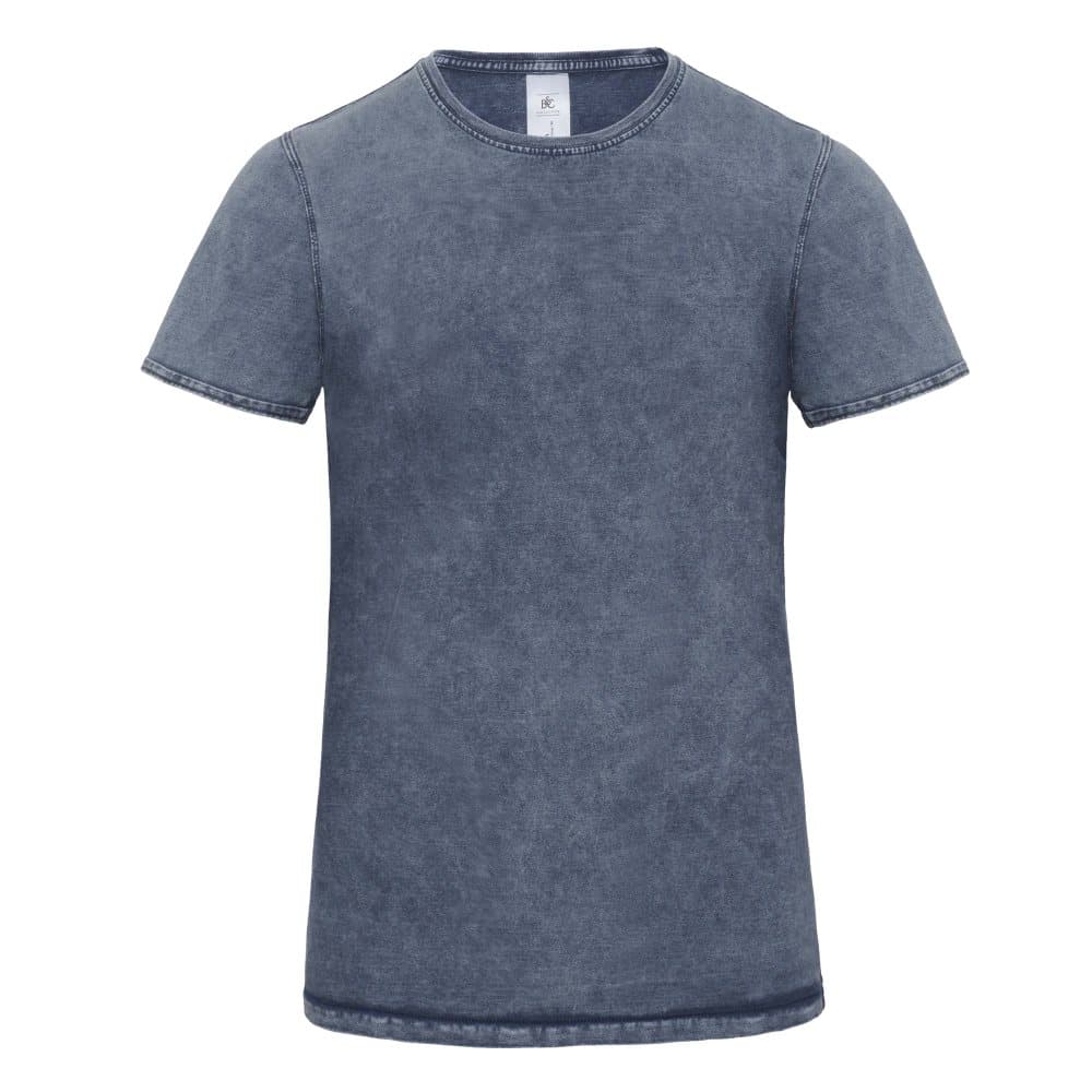 B&C Denim Mens Editing kortärmad T-shirt för män