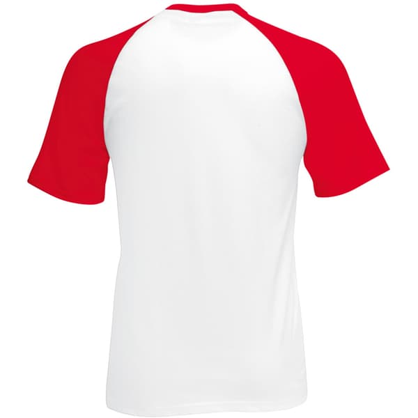 Fruit of the Loom Kortärmad baseball T-shirt för män