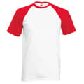 Miniatyrbilde 1 av 2: Fruit Of The Loom Mens Short Sleeve Baseball T-Shirt