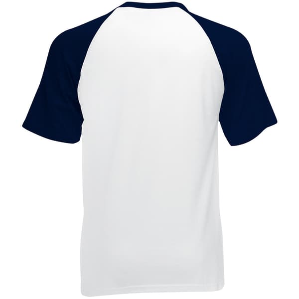 Fruit of the Loom Kortärmad baseball T-shirt för män
