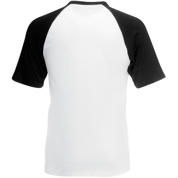 Fruit of the Loom Kortärmad baseball T-shirt för män