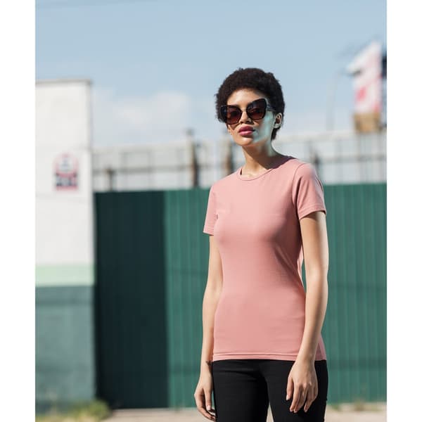 Skinni Fit Dame/kvinde Feel Good Stretch kortærmet T-shirt med korte ærmer