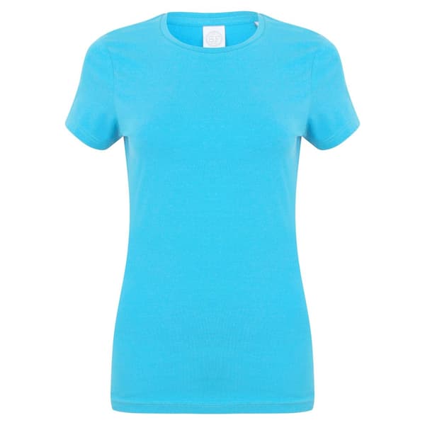 Skinni Fit Dame/kvinde Feel Good Stretch kortærmet T-shirt med korte ærmer