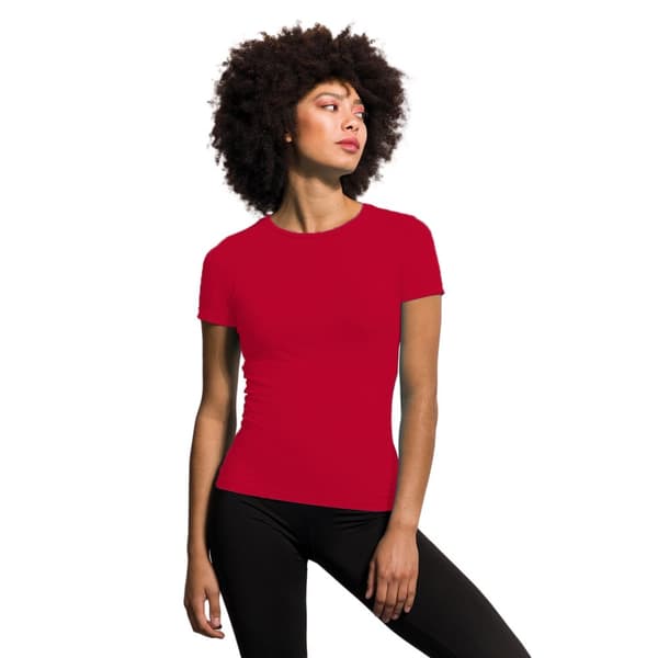 Skinni Fit Womens/Ladies Feel Good Stretch kortärmad T-shirt med kort ärm