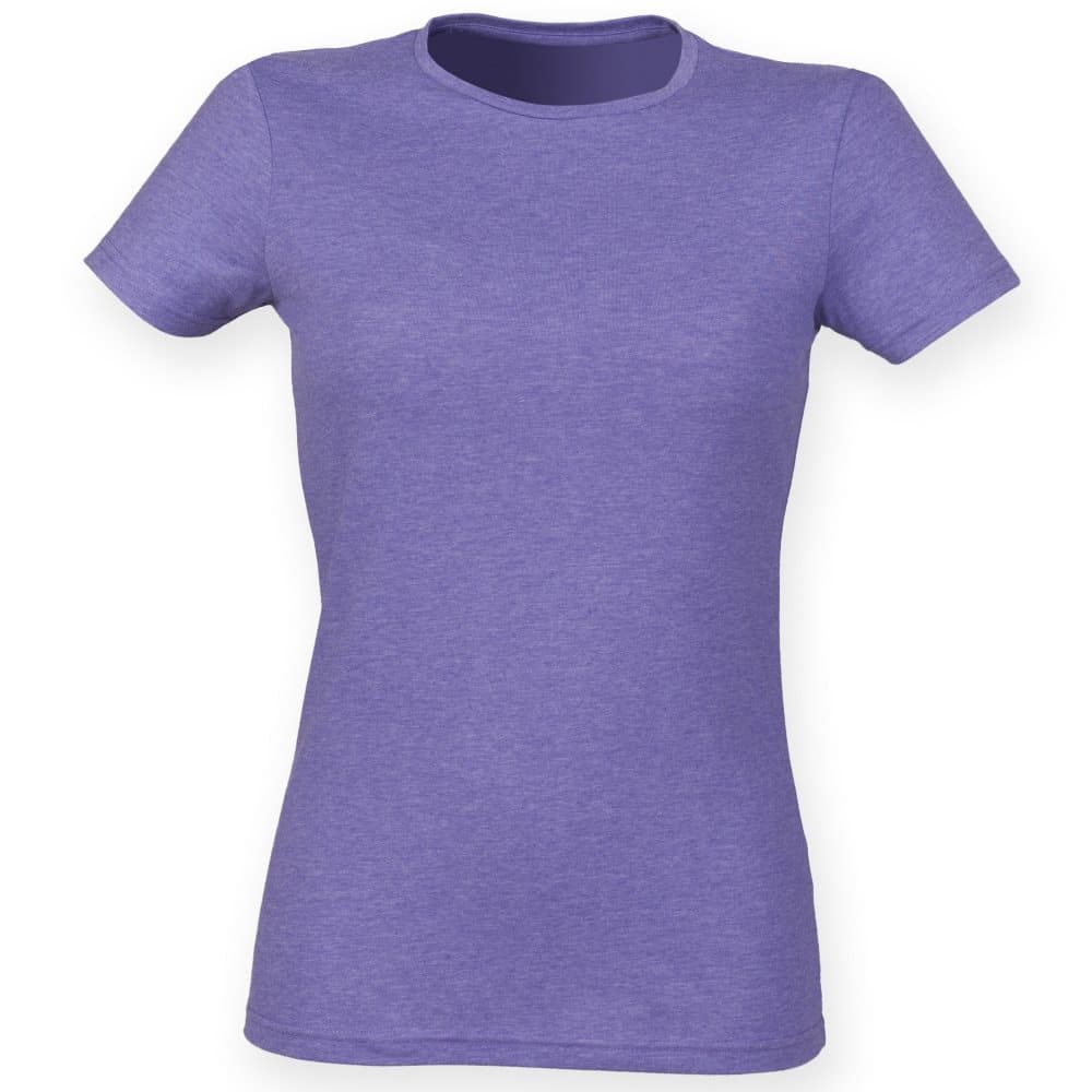 Skinni Fit Womens/Ladies Feel Good Stretch kortärmad T-shirt med kort ärm