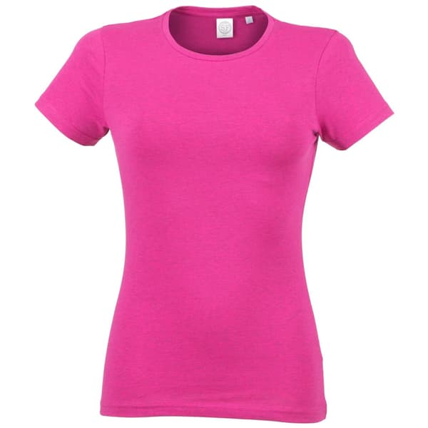 Skinni Fit Dame/kvinde Feel Good Stretch kortærmet T-shirt med korte ærmer