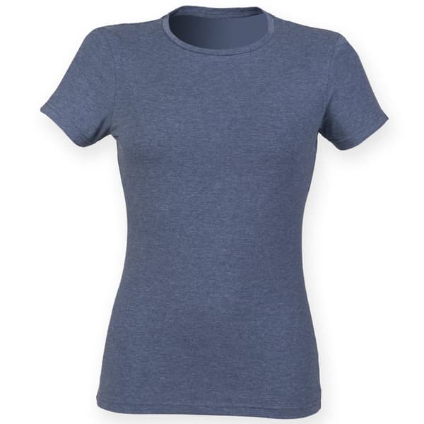 Skinni Fit Dame/kvinde Feel Good Stretch kortærmet T-shirt med korte ærmer