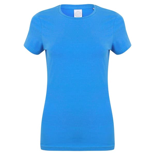 Skinni Fit Dame/kvinde Feel Good Stretch kortærmet T-shirt med korte ærmer