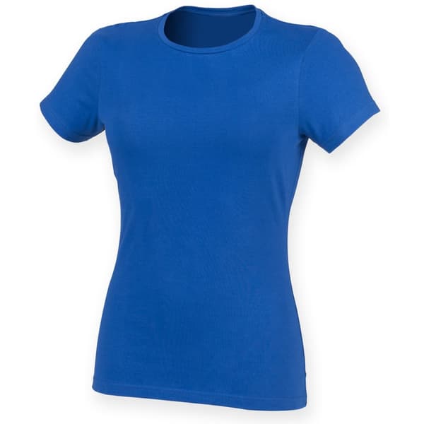 Skinni Fit Dame/kvinde Feel Good Stretch kortærmet T-shirt med korte ærmer