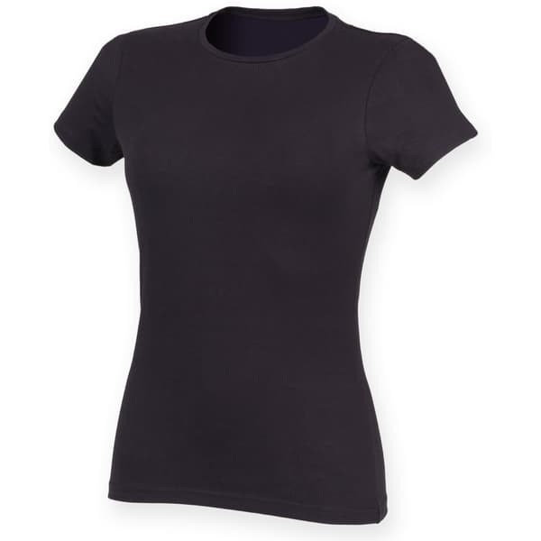 Skinni Fit Dame/kvinde Feel Good Stretch kortærmet T-shirt med korte ærmer