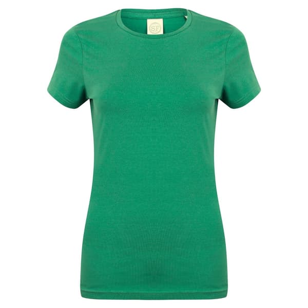 Skinni Fit Womens/Ladies Feel Good Stretch kortärmad T-shirt med kort ärm
