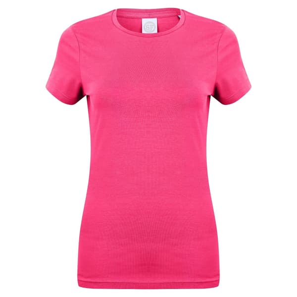 Skinni Fit Dame/kvinde Feel Good Stretch kortærmet T-shirt med korte ærmer