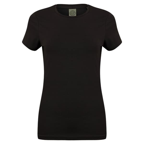 Skinni Fit Dame/kvinde Feel Good Stretch kortærmet T-shirt med korte ærmer