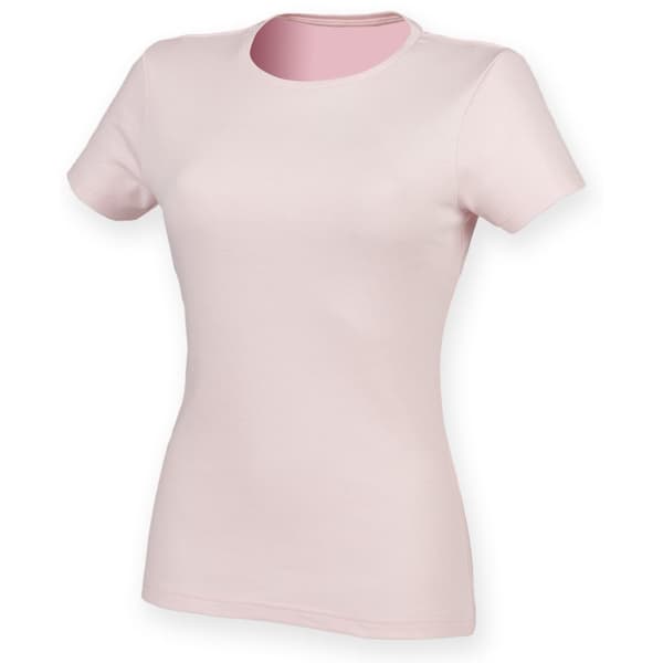 Skinni Fit Dame/kvinde Feel Good Stretch kortærmet T-shirt med korte ærmer