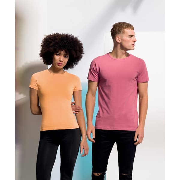 Skinni Fit Dame/kvinde Feel Good Stretch kortærmet T-shirt med korte ærmer