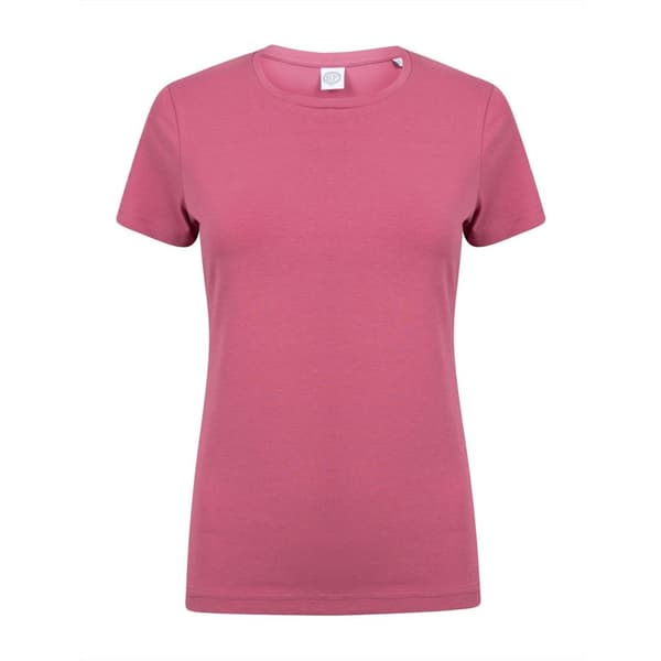 Skinni Fit Dame/kvinde Feel Good Stretch kortærmet T-shirt med korte ærmer