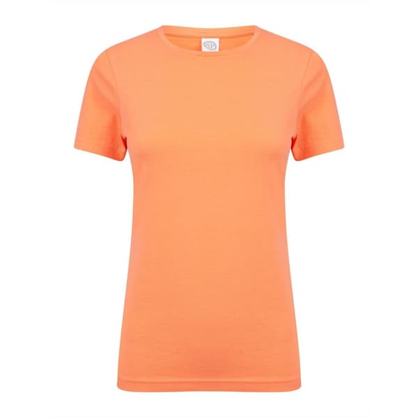 Skinni Fit Womens/Ladies Feel Good Stretch kortärmad T-shirt med kort ärm