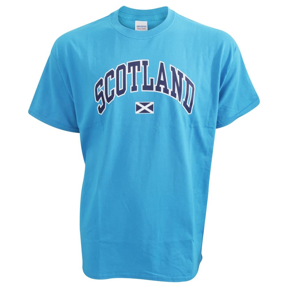 Skottland Print kortärmad Casual T-Shirt/Top för män