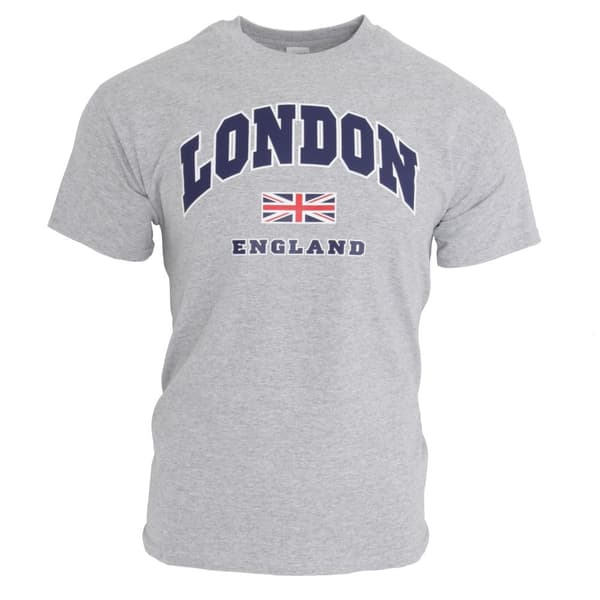 Herre London England Print 100% bomuld 100% bomuld kortærmet casual T-shirt/Top