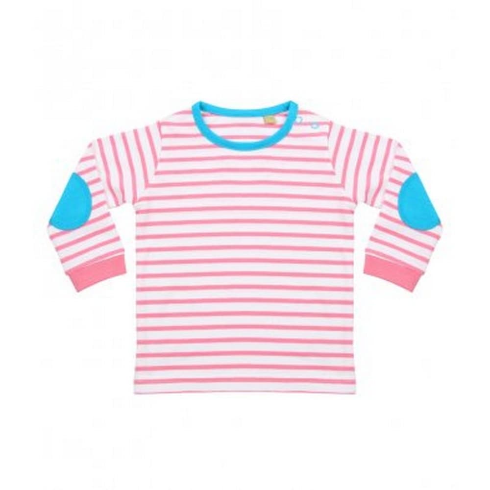 Larkwood Baby Boys randig långärmad T-shirt med lång ärm