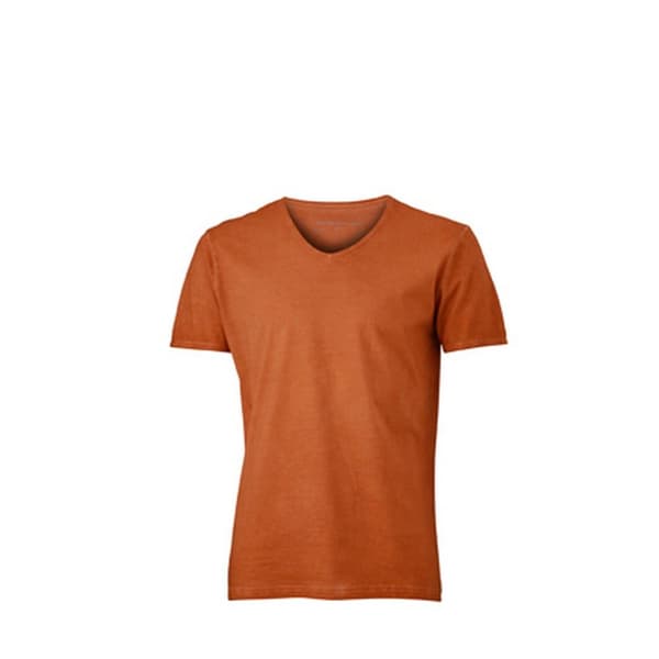 James and Nicholson Mens Gipsy T-Shirt Terra Orange 3XL