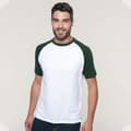 Miniatyrbild 2 av 2: Kariban Kortärmad baseball T-shirt för män