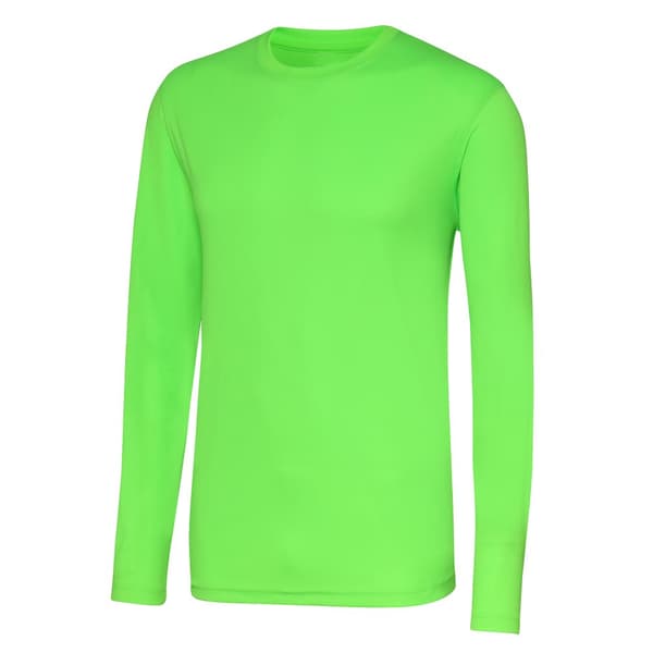 AWDis Just Cool Mens Long Sleeve Cool Sports Performance Plain T-Shirt