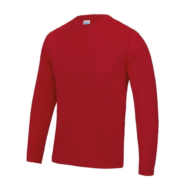AWDis Just Cool Mens Long Sleeve Cool Sports Performance Plain T-Shirt