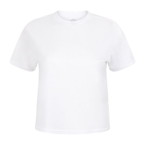 Bild av Skinni Fit Cropped Boxy T-shirt för kvinnor / damer