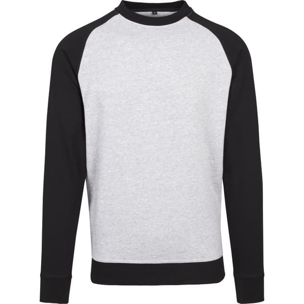 Build Your Brand Raglan Crew Neck Top för män