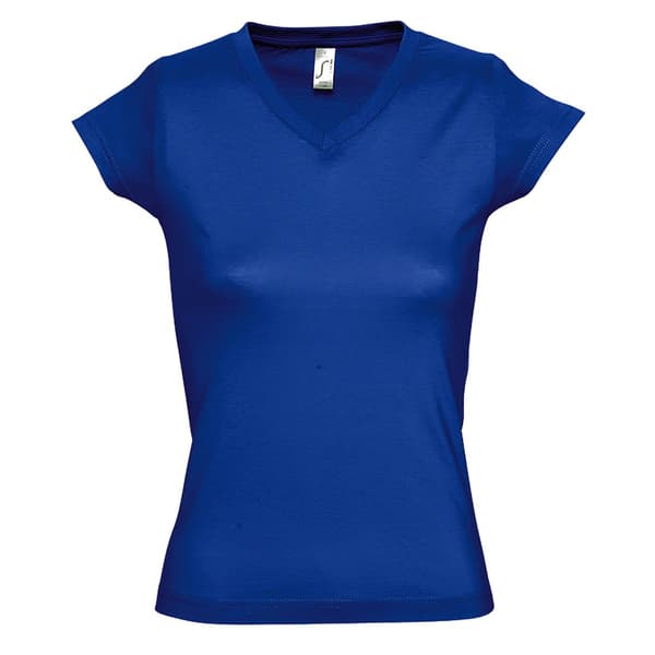 SOLS Dame/Ladies Moon V-hals T-shirt med kort ærme