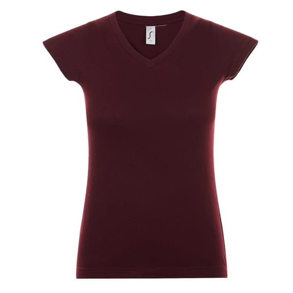 SOLS Dame/Ladies Moon V-hals T-shirt med kort ærme