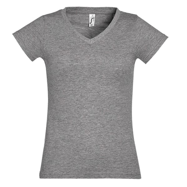 SOLS Dame/Ladies Moon V-hals T-shirt med kort ærme