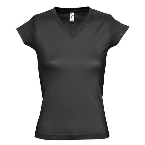 SOLS Dame/Ladies Moon V-hals T-shirt med kort ærme