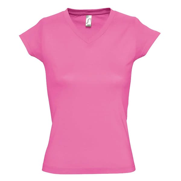 SOLS Dame/Ladies Moon V-hals T-shirt med kort ærme