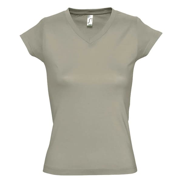 SOLS Dame/Ladies Moon V-hals T-shirt med kort ærme