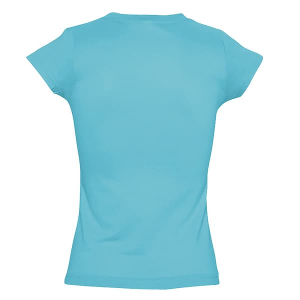 SOLS Dame/Ladies Moon V-hals T-shirt med kort ærme