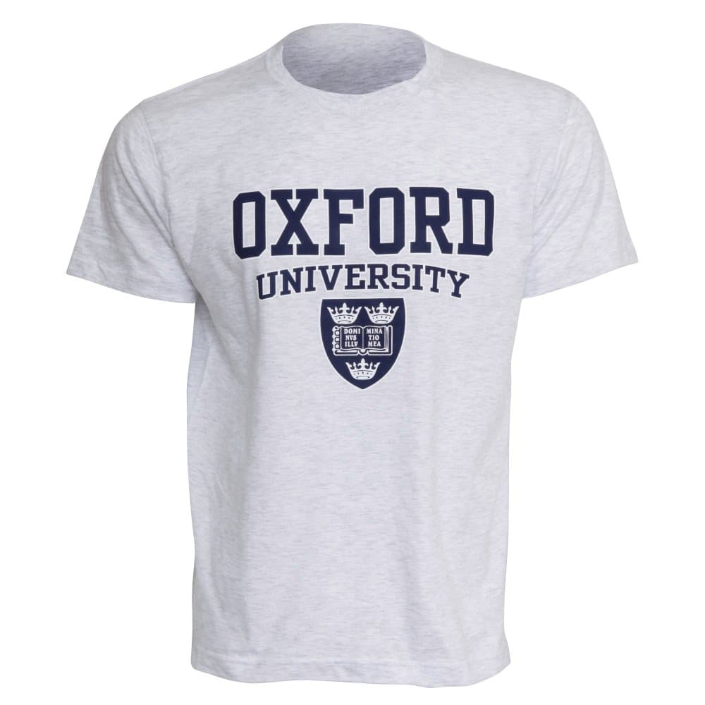 Kortärmad kortärmad casual t-shirt/topp för män med tryck från Oxford University