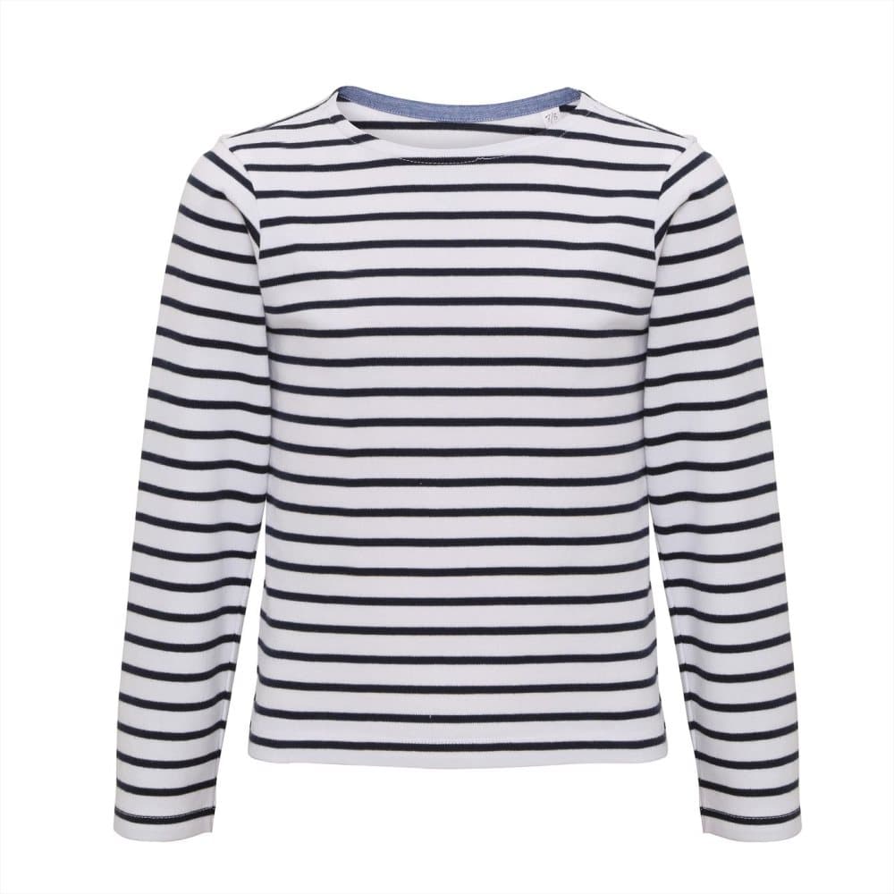 Asquith & Fox Barn/Kids Mariniere Coastal långärmad T-shirt med lång ärm