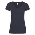 Miniatyrbillede 1 af 2: Dame/Damer værdi V-hals med kort ærme Casual T-shirt med kort ærme